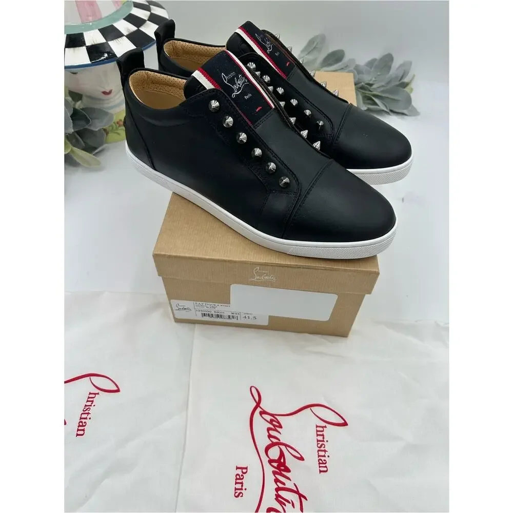 Men's Christian Louboutin F. A. V. Fique slip on sneakers size 41.5 made Italy